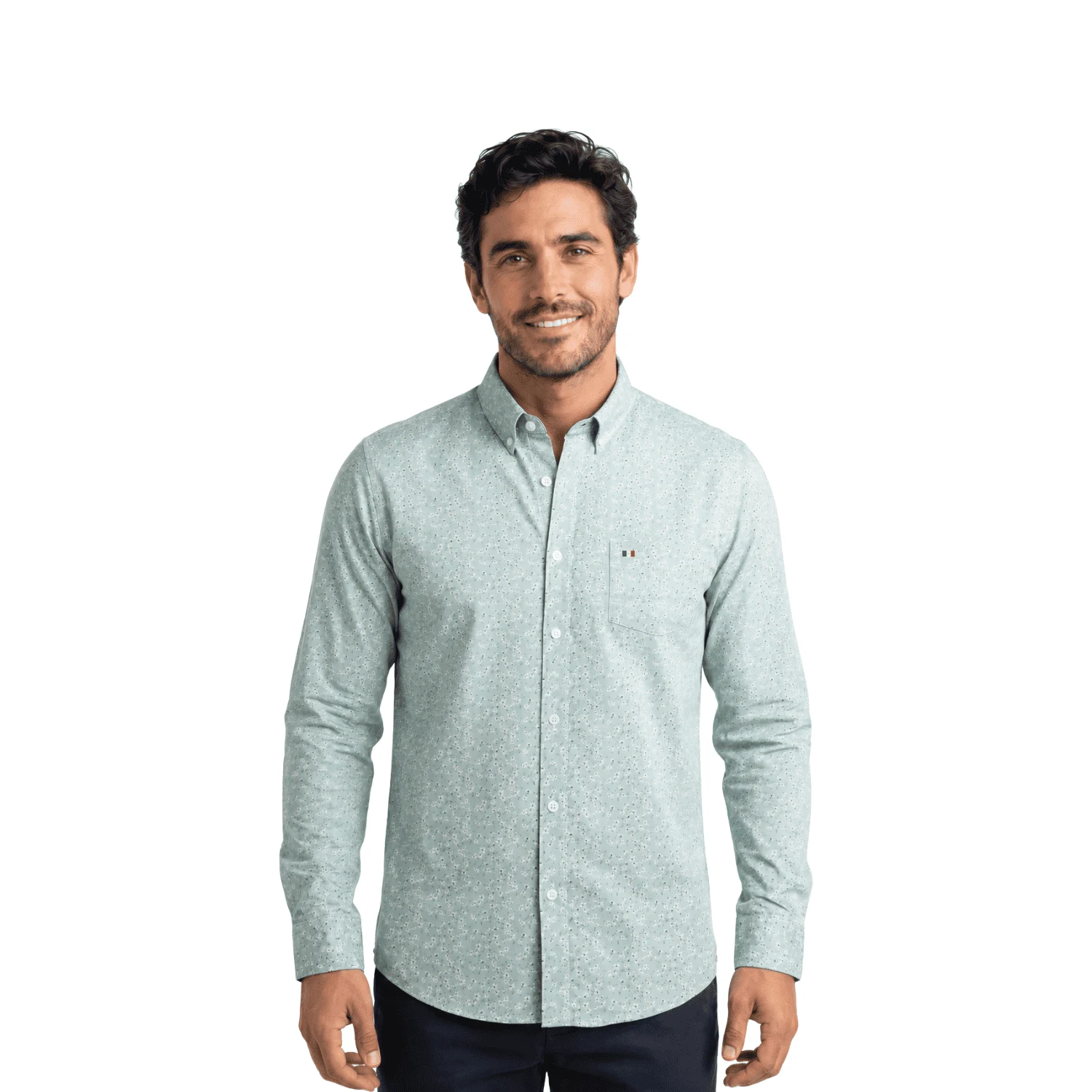 Camisa ML Estampada Etiqueta Azul con diseño Francés PC-63622CA - Imagen 11