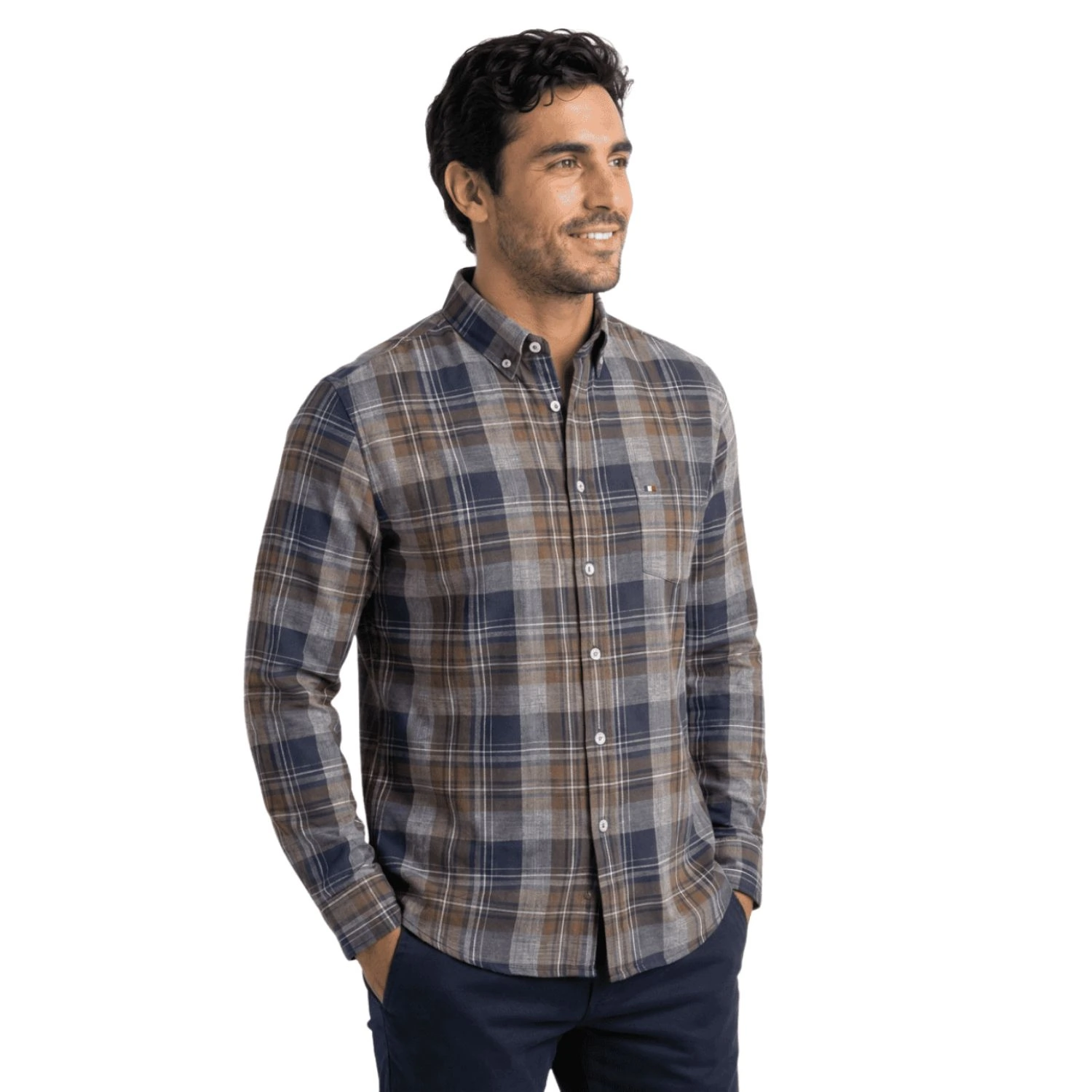 Camisa ML Etiqueta Azul con diseño Francés PC-63631CA - Imagen 9