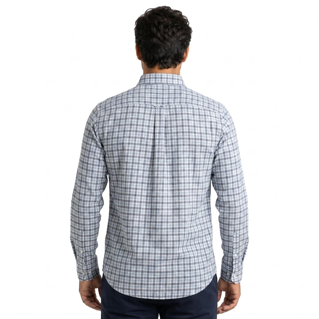 Camisa ML Etiqueta Azul con diseño Francés PC-63620CA - Imagen 2