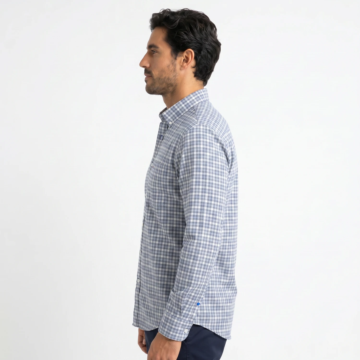 Camisa ML Etiqueta Azul con diseño Francés PC-63620CA - Imagen 7
